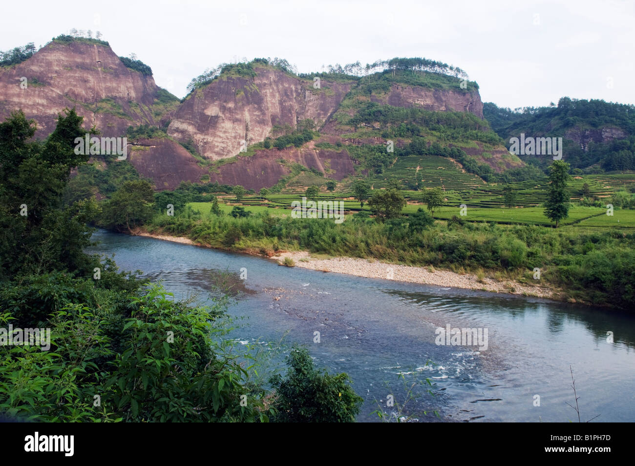 Cina provincia del Fujian Mt Wuyi Parco Nazionale del Patrimonio Mondiale Unesco Foto Stock