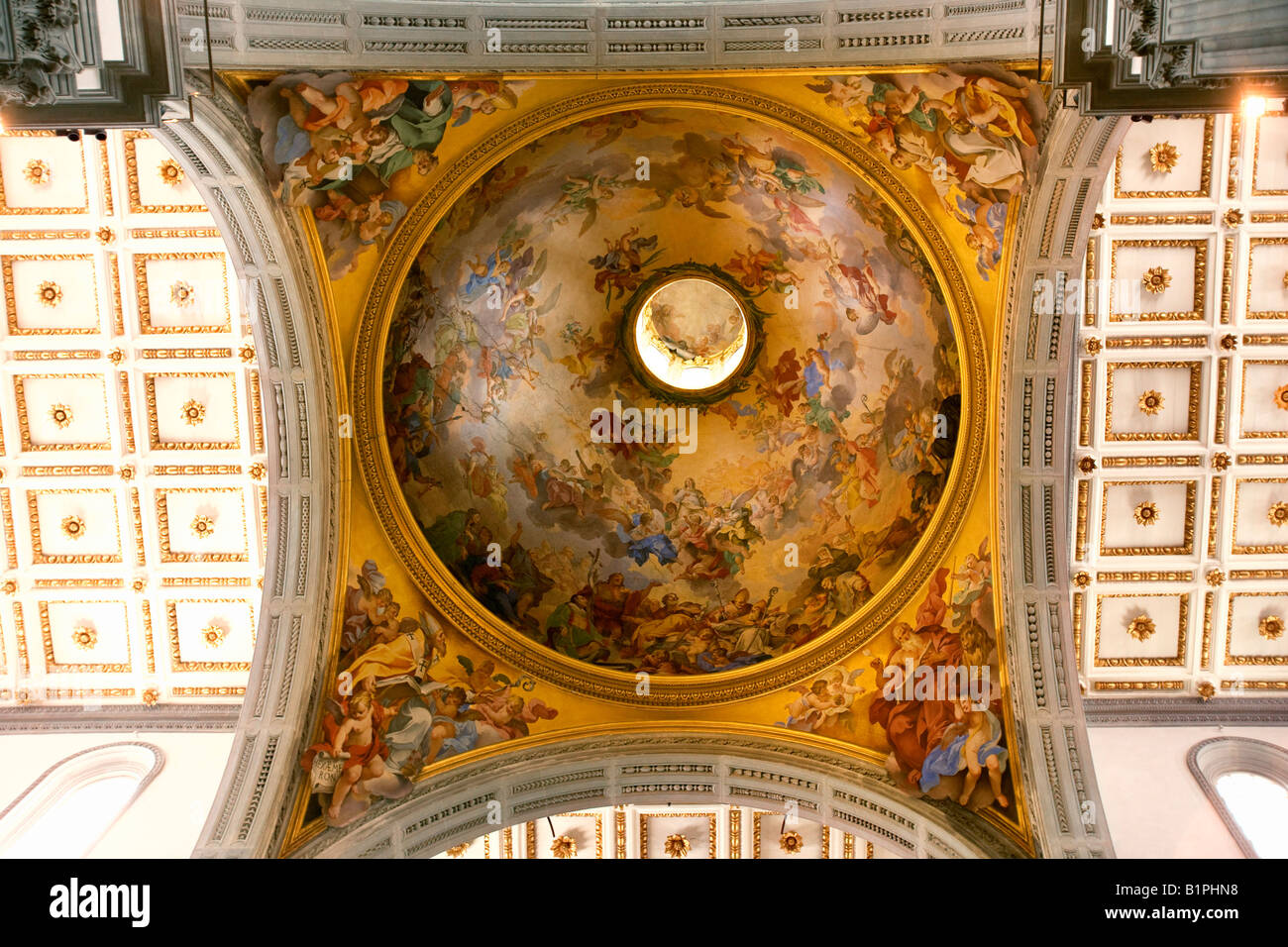 La cupola della chiesa di San Lorenzo in Firenze Foto Stock