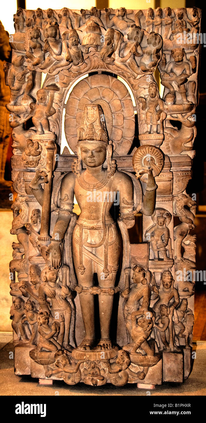 Vishnu Kenauj India centrale Changdella Dynasty 1000 indù in India induismo Foto Stock