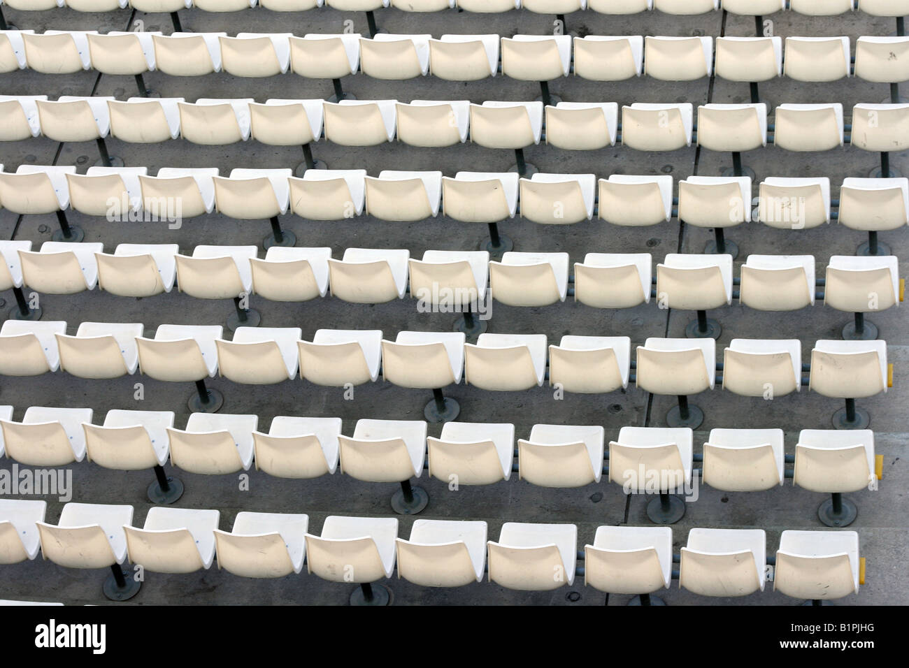 Sedili bianchi dettaglio texture da stadio per uso in background Foto stock  - Alamy