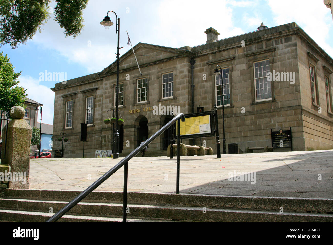Shire Hall bodmin town center high street cornwall west country England Regno unito Gb Foto Stock
