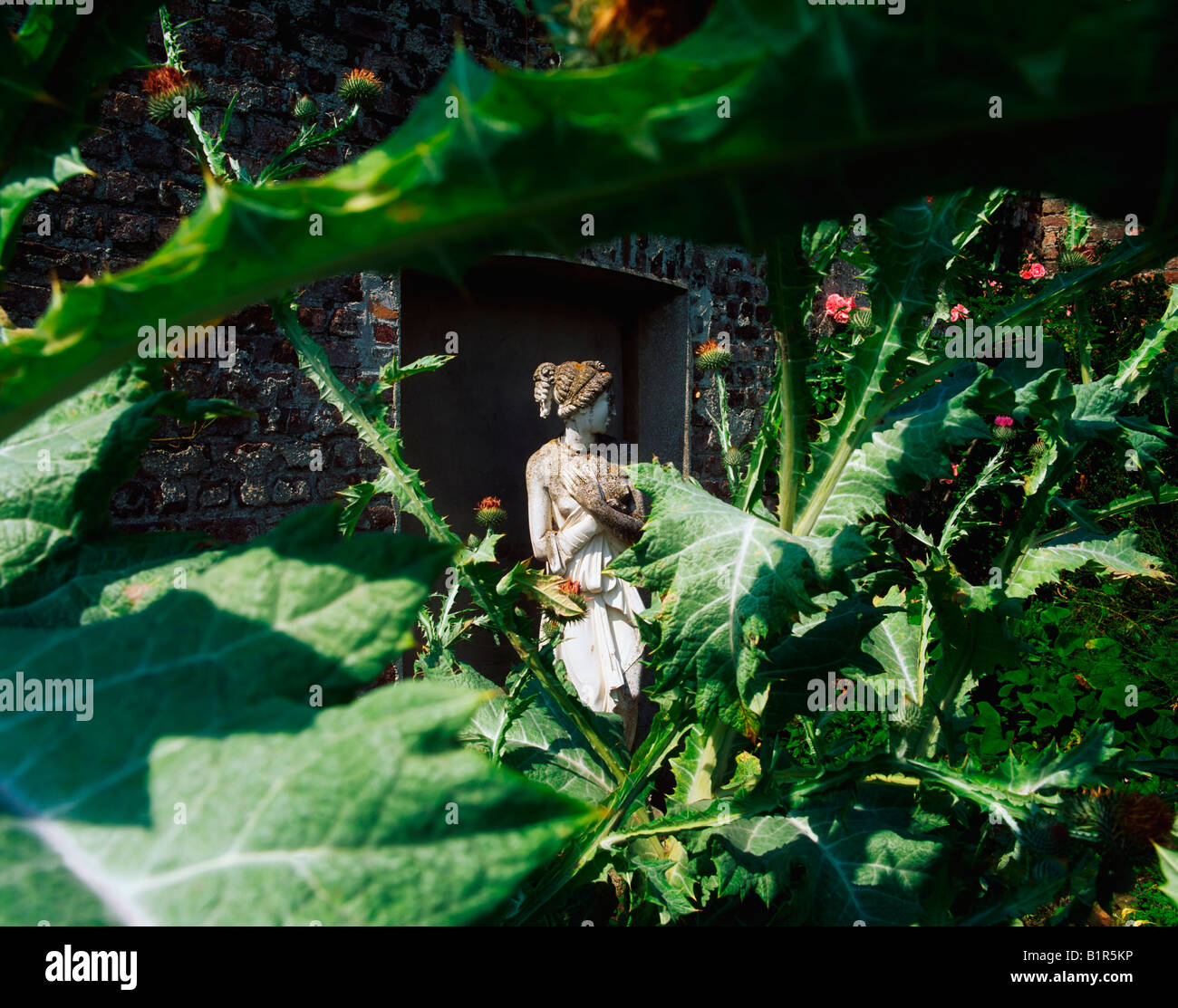 Il Lodge Park Co Kildare, scultura gigante passante Thistle, estate Foto Stock