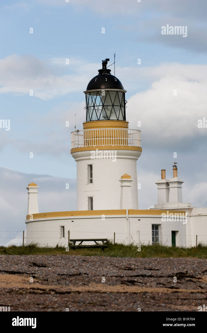 Chanonry point lighthouse, Black Isle, Scozia Foto Stock