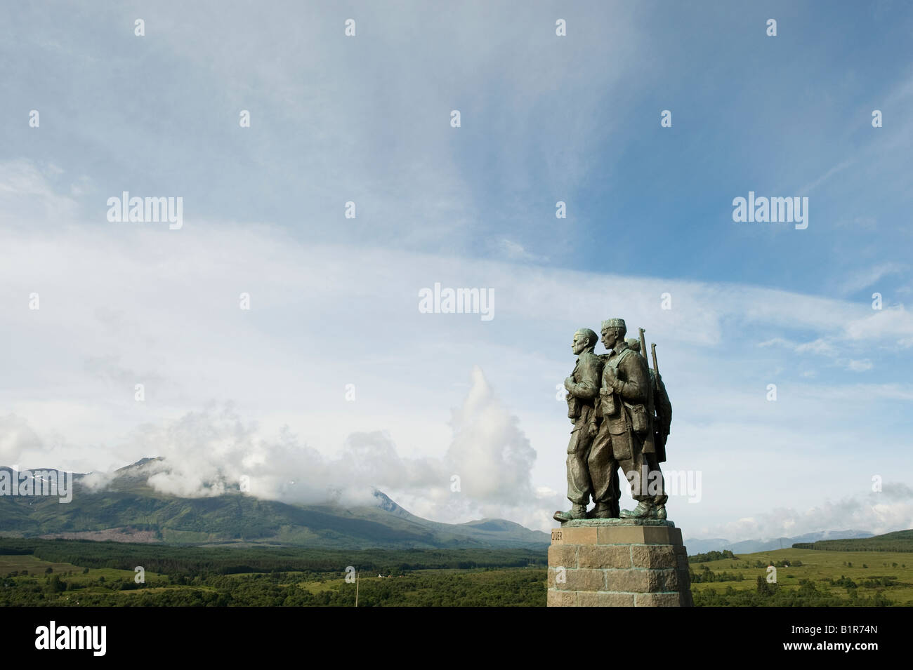 Commando Memorial, altopiani, Scozia Foto Stock