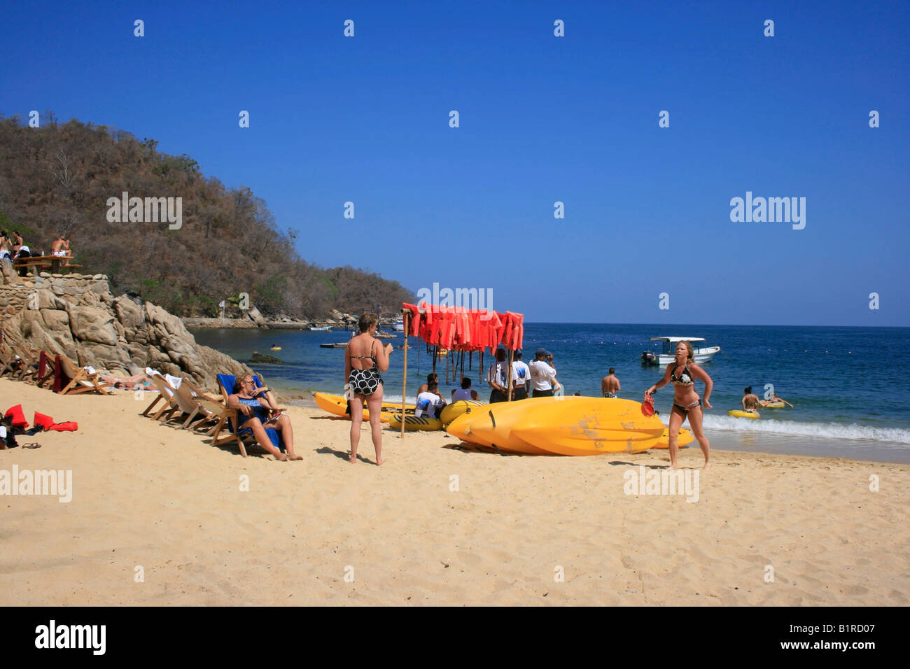 La spiaggia di Las Caletas Foto Stock