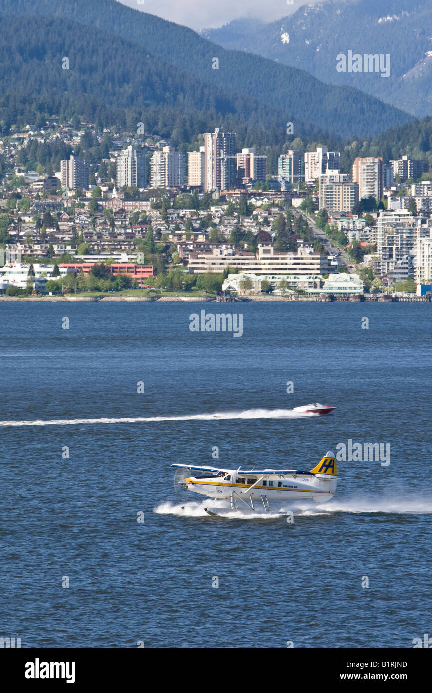Un porto figura di galleggiamento dell'aria prima del decollo, Vancouver, British Columbia, Canada, America del Nord Foto Stock