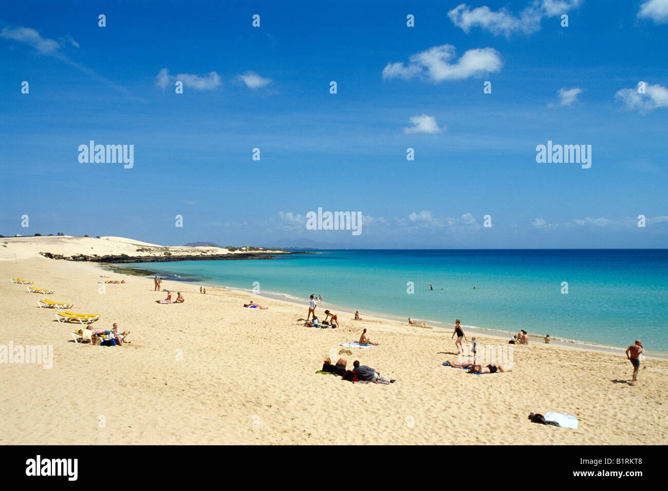 Playa de Sotavento, Jandia, Fuerteventura, Spagna Foto Stock