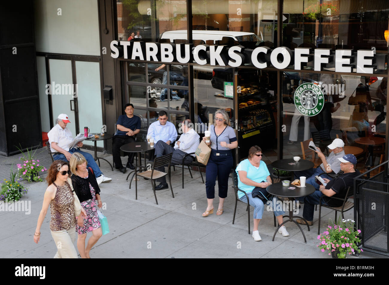 Starbucks, Yorkville Avenue, Toronto, Ontario Foto Stock