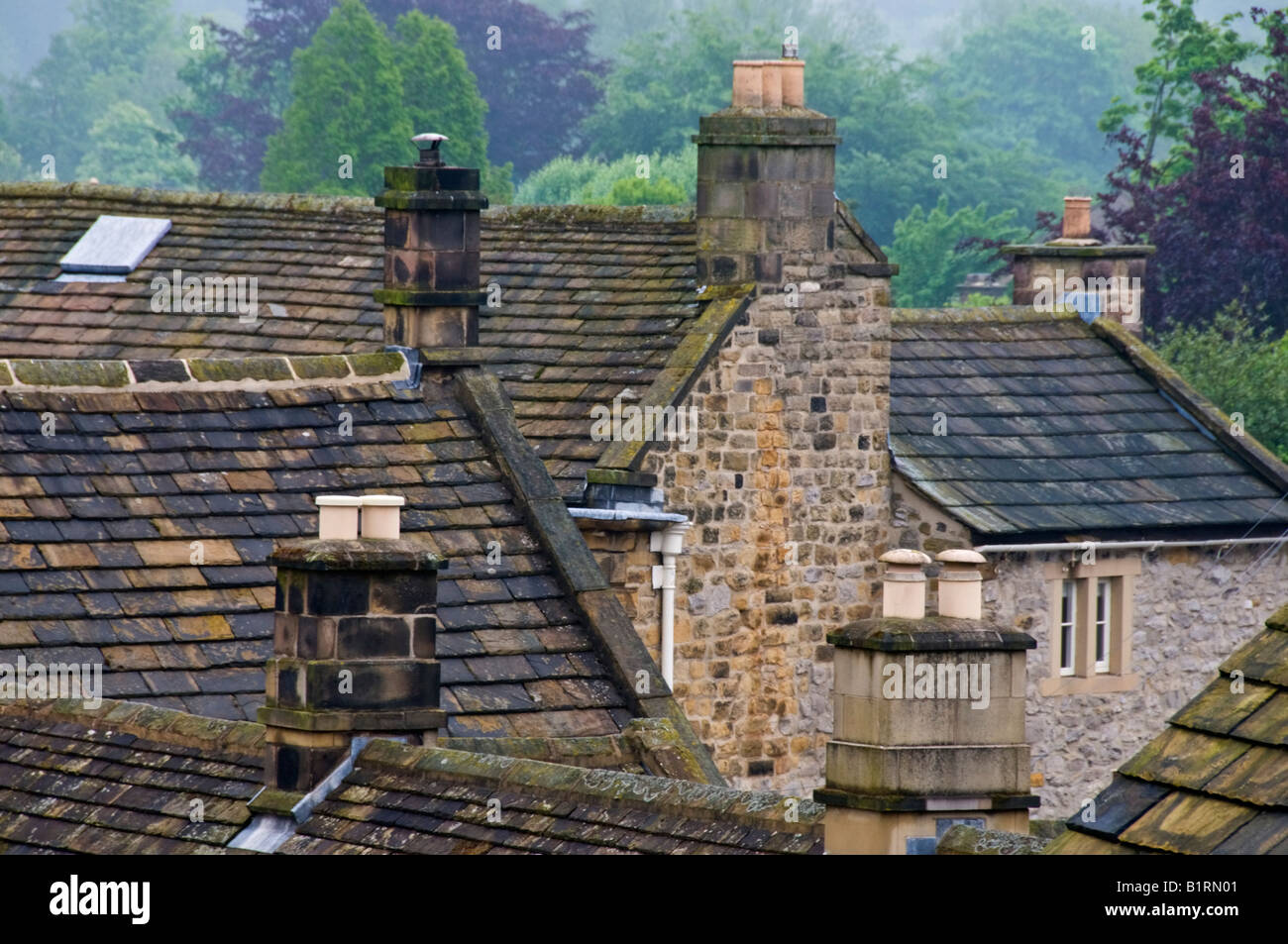 I tetti di Bakewell Foto Stock