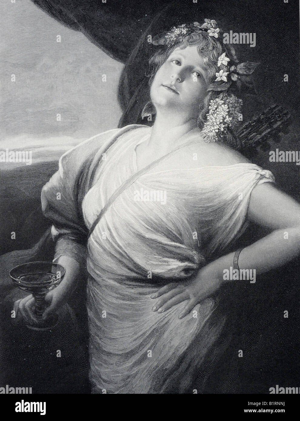Maitrank, xilografia dall Annuario Moderne Kunst di Meisterholzschnitten, arte moderna in Master xilografie, 1900 Foto Stock