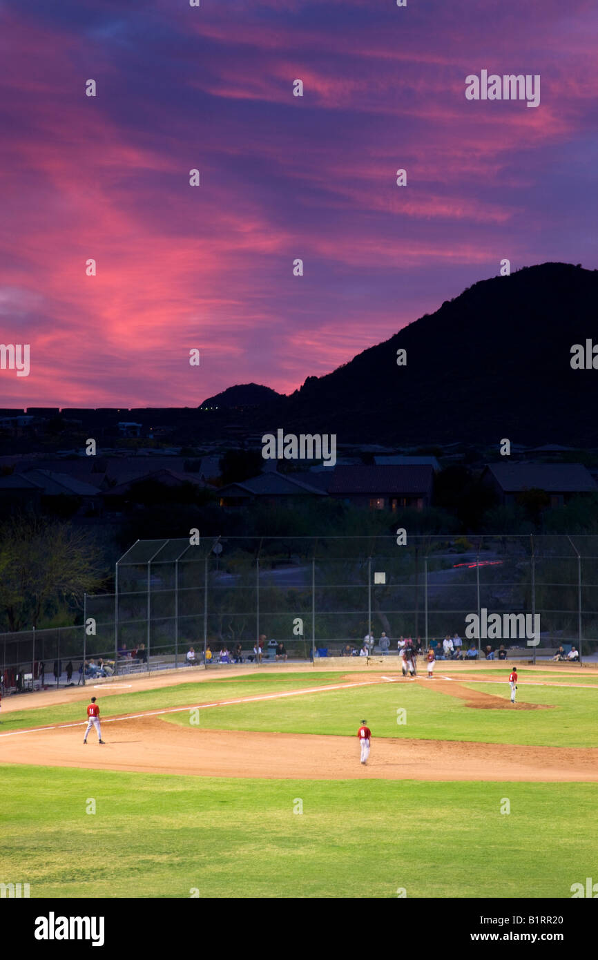 Campi da baseball Fountain Hills al di fuori di Phoenix in Arizona Foto Stock