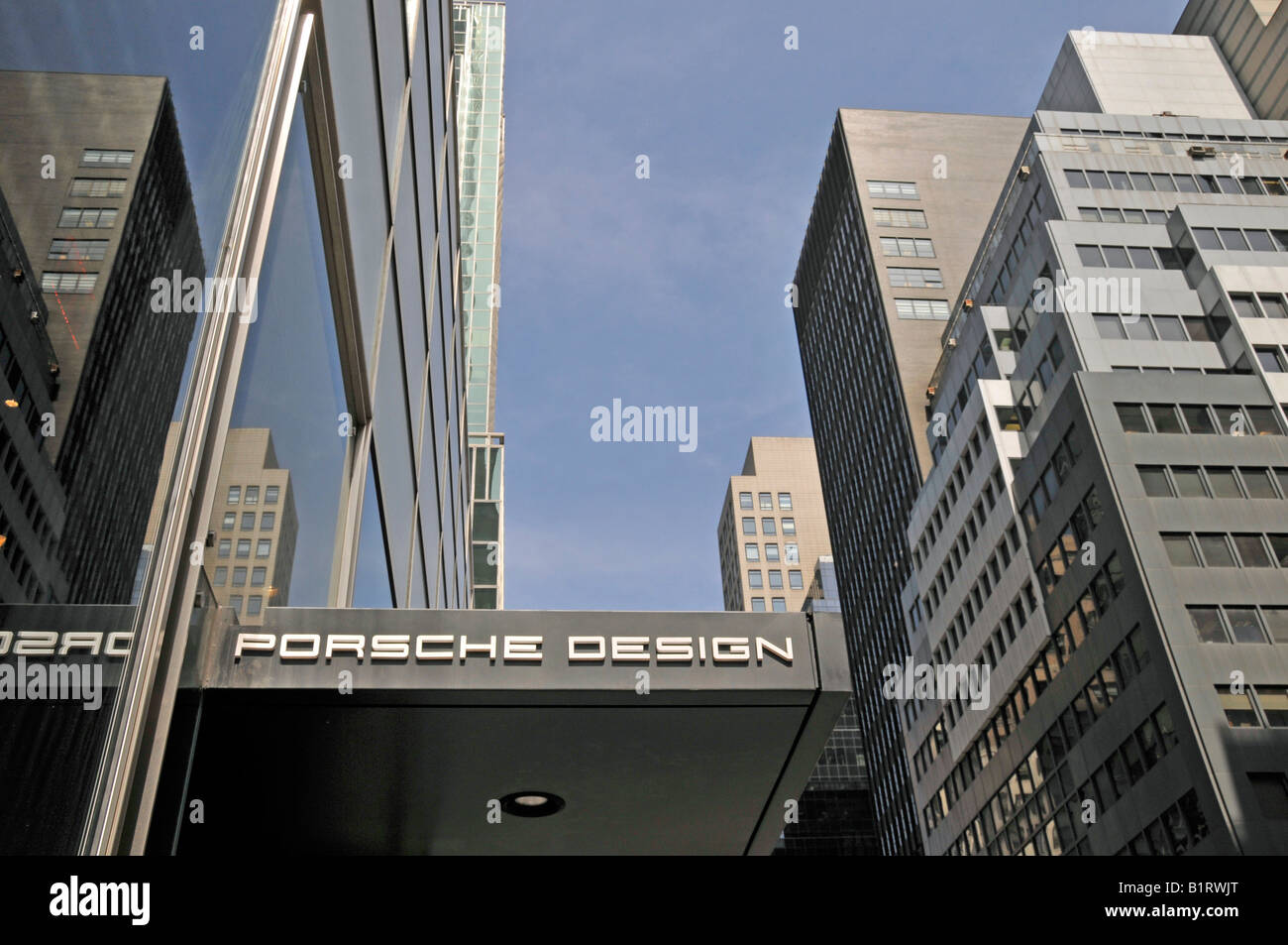 Porsche Design store, Manhattan, New York City, Stati Uniti d'America Foto Stock