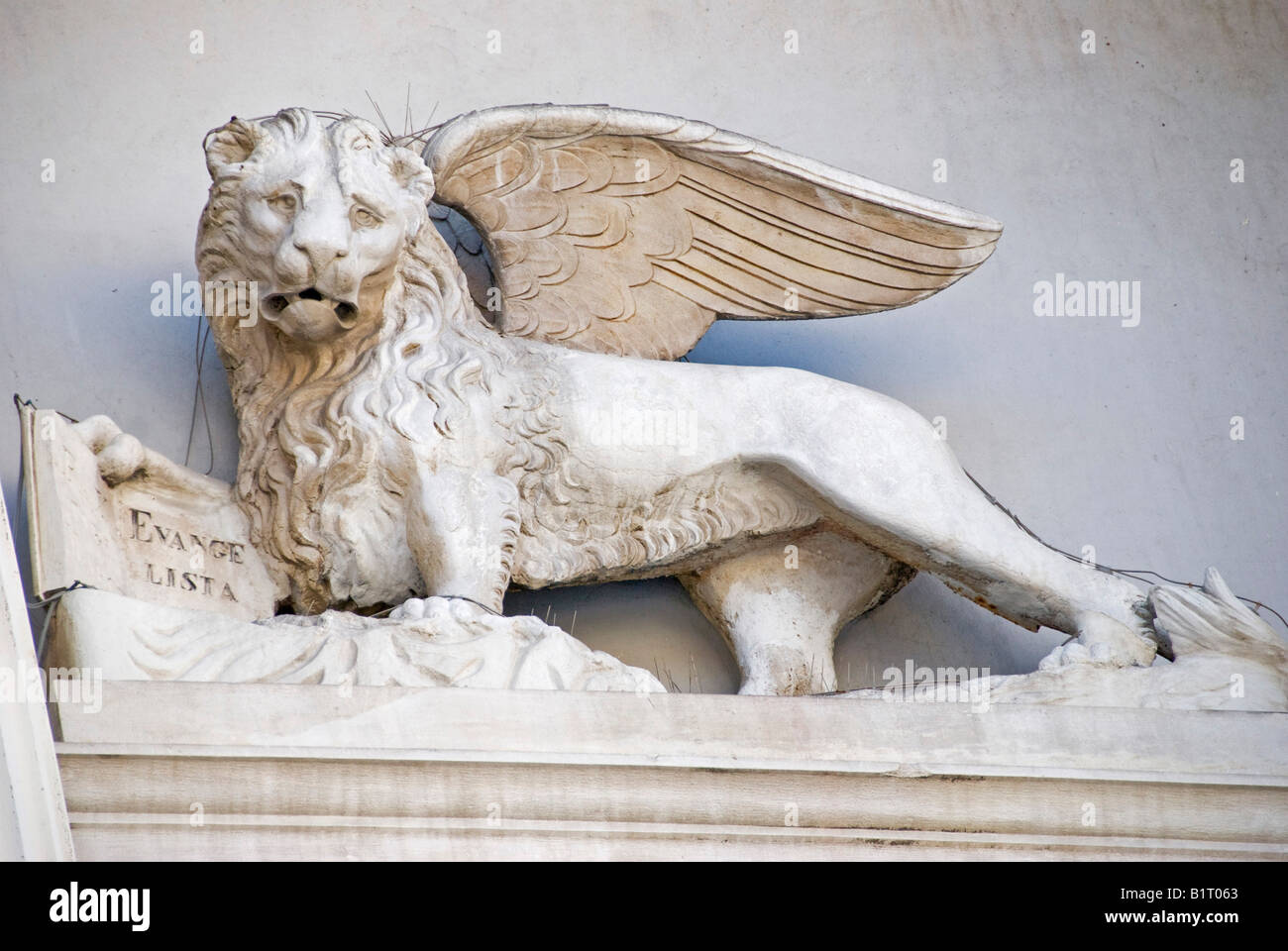 San Marco Lion, pirano, Slovenia, Europa Foto Stock