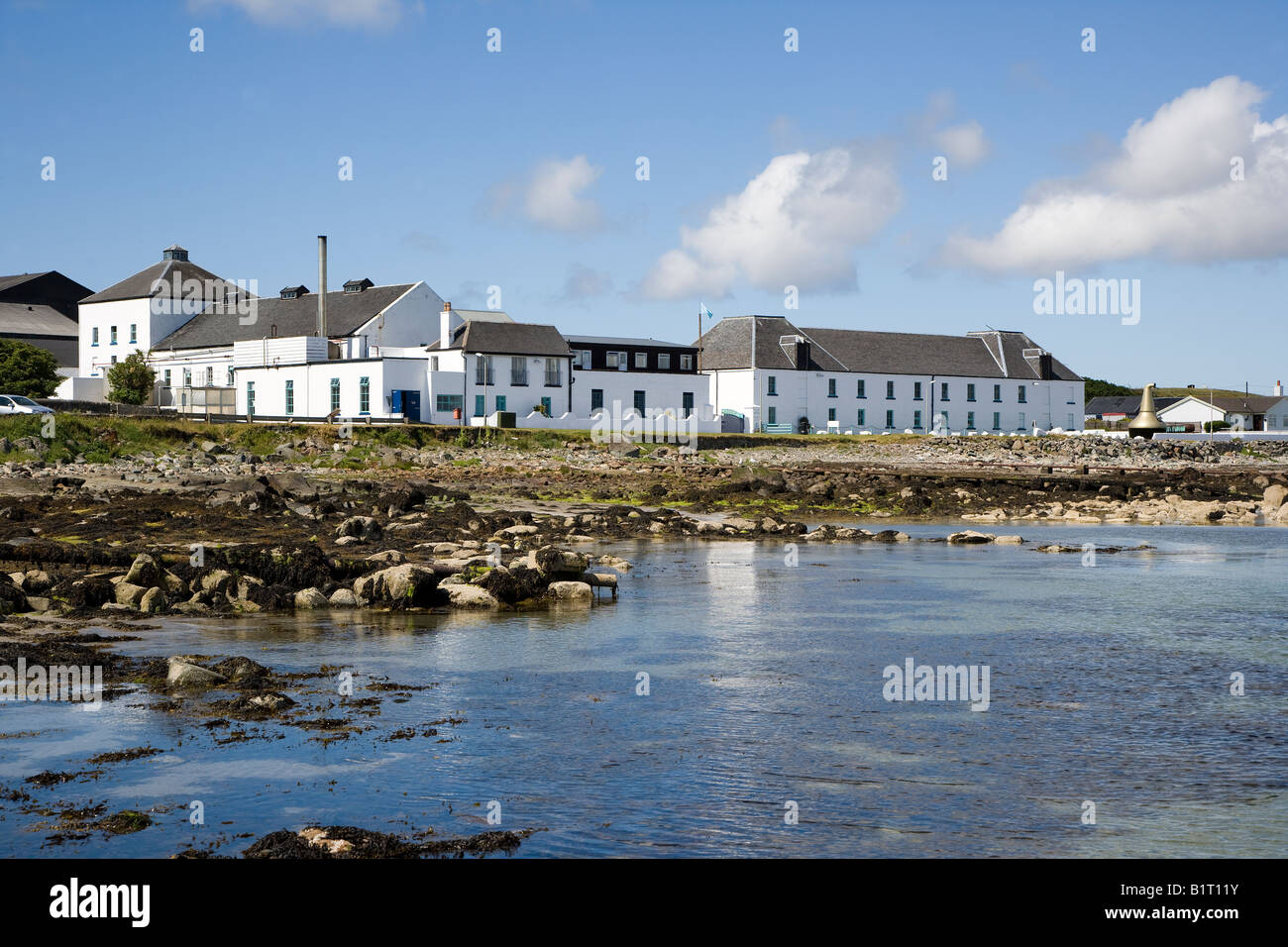 Bruichladdich Distillery, isola di Islay. Foto Stock