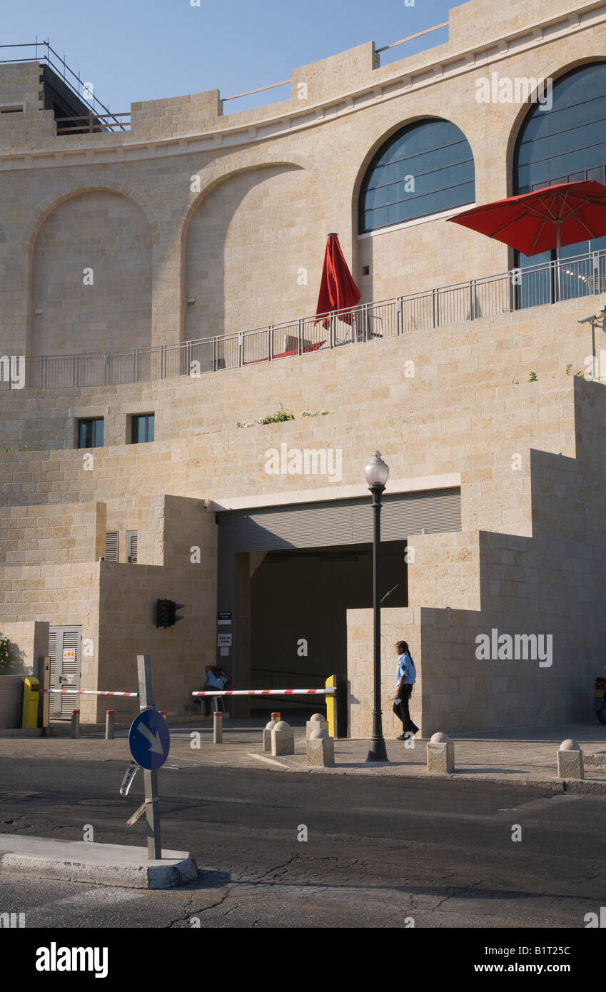 Israele Gerusalemme Mamilla quartiere progetto Alrov nuovo grande centro commerciale per lo shopping e il progetto di alloggiamento Foto Stock