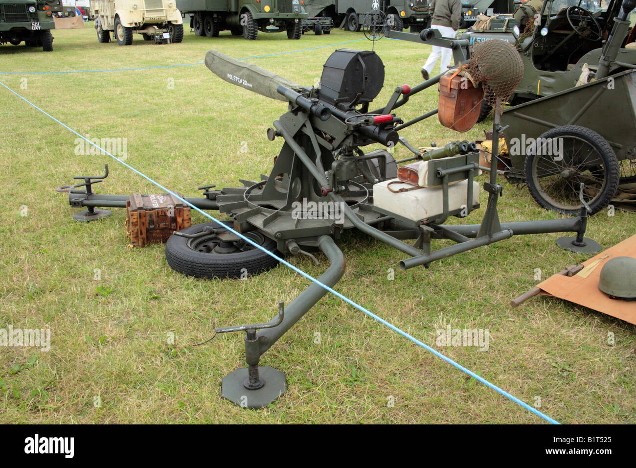 Polston 20mm anti-aerei pistola e montaggio Foto Stock