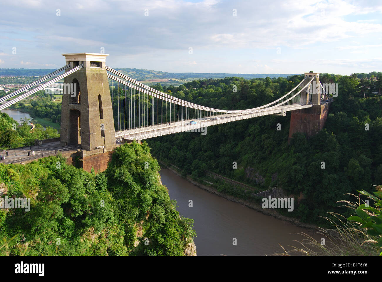 Il ponte sospeso di Clifton, Clifton, Bristol, Inghilterra, Regno Unito Foto Stock