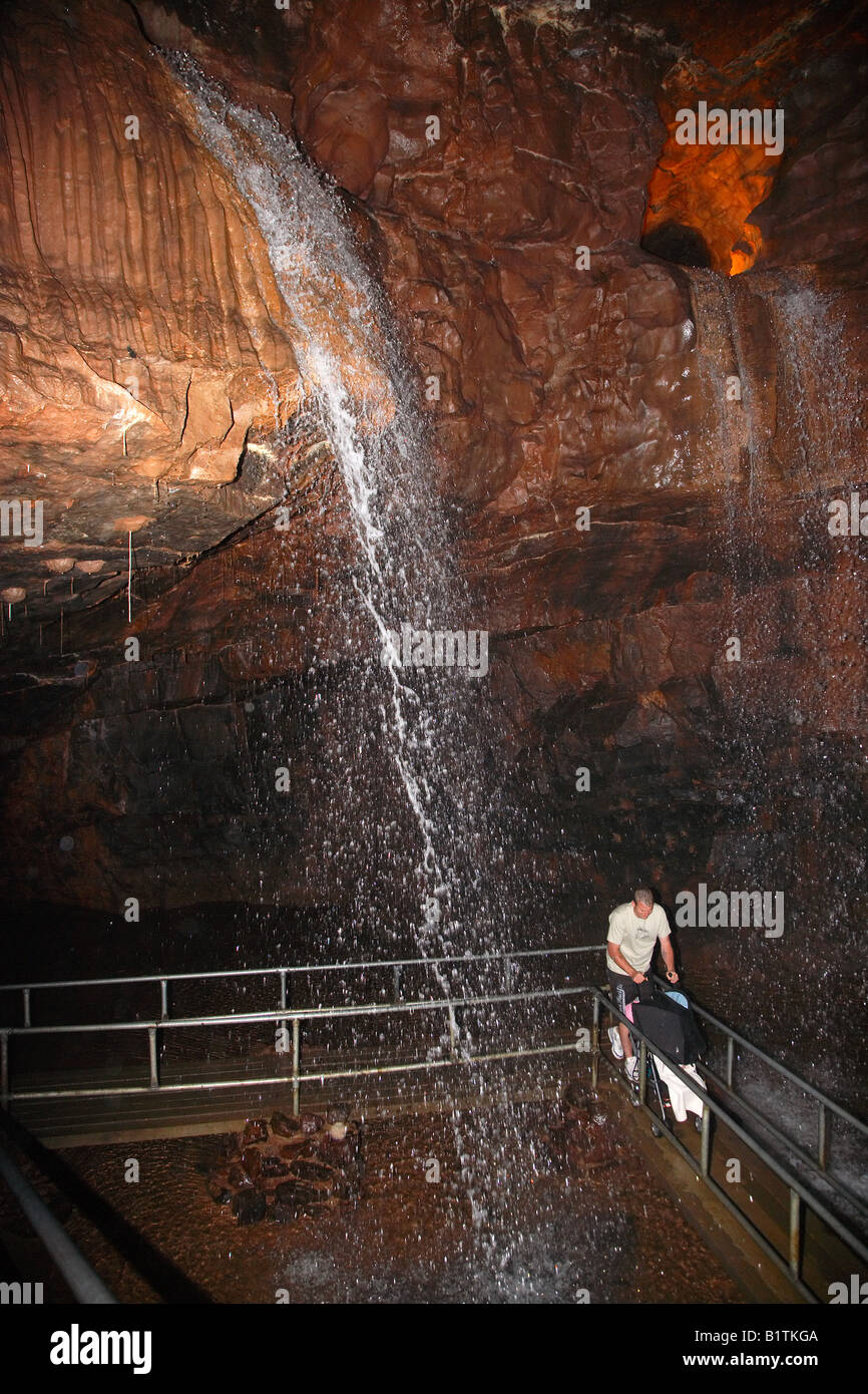 Grotta di cattedrale al Dan yr Ogof Showcaves, Wales, Regno Unito Foto Stock