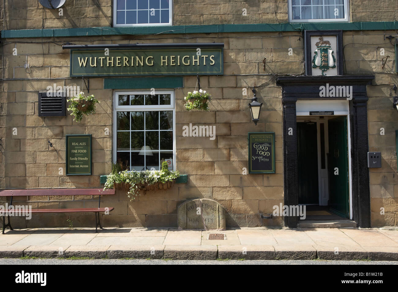 WUTHERING HEIGHTS PUBLIC HOUSE STANBURY BRONTE COUNTRY ESTATE YORKSHIRE England Regno Unito Regno Unito Foto Stock