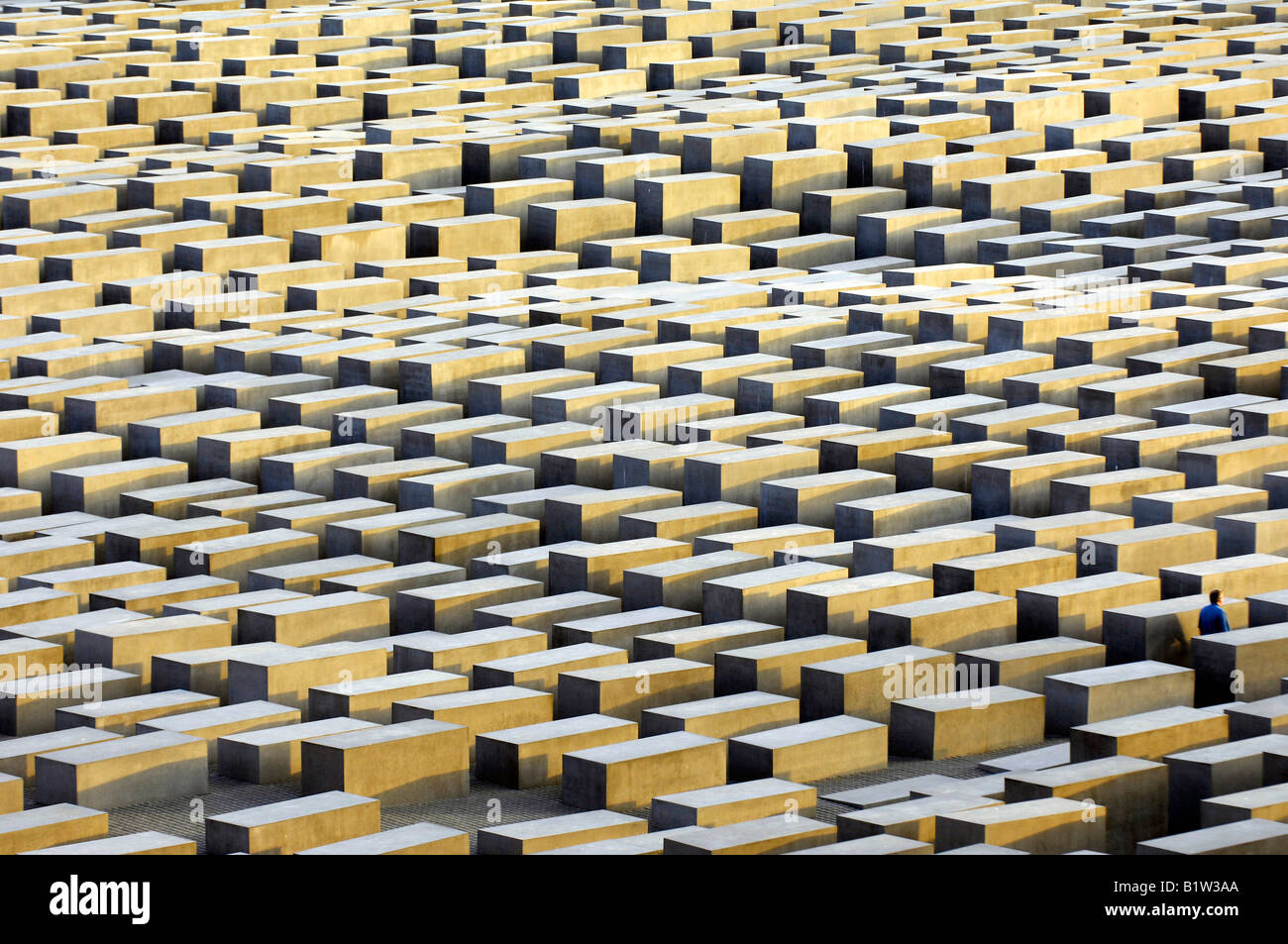 Antenna memoriale ebraico Berlino Germania deutschland assassinato ebrei il genocidio nazista turismo viaggi Foto Stock