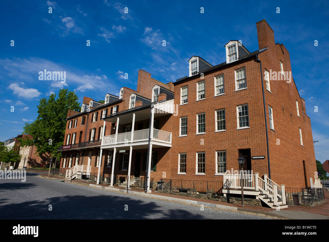 John Brown Museum Situato sulla strada di Shenandoah, harpers Ferry National Historical Park, harpers Ferry, West Virginia. Foto Stock