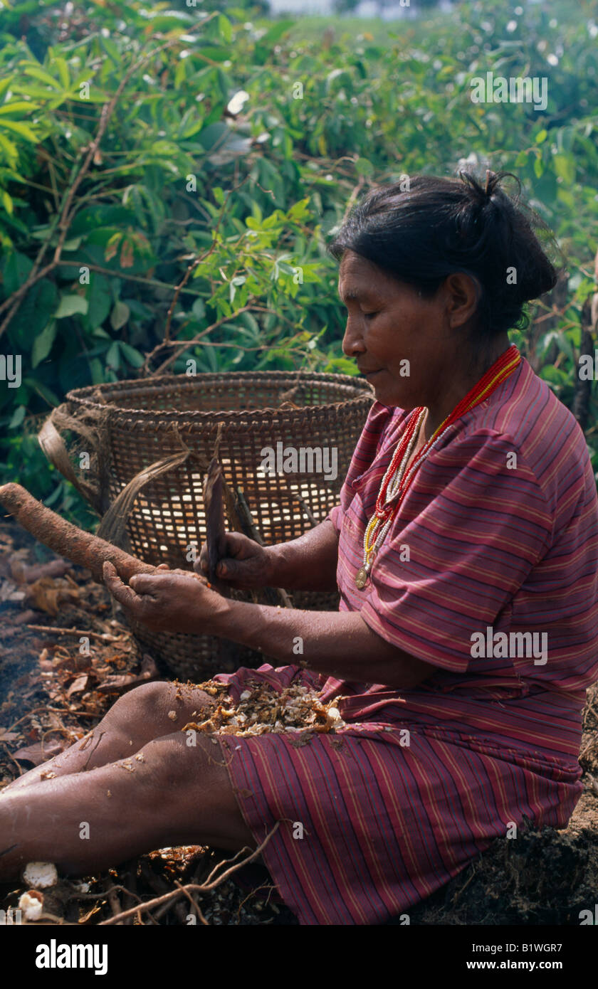 COLOMBIA Nord Ovest Amazon Tukano indigeni Foto Stock