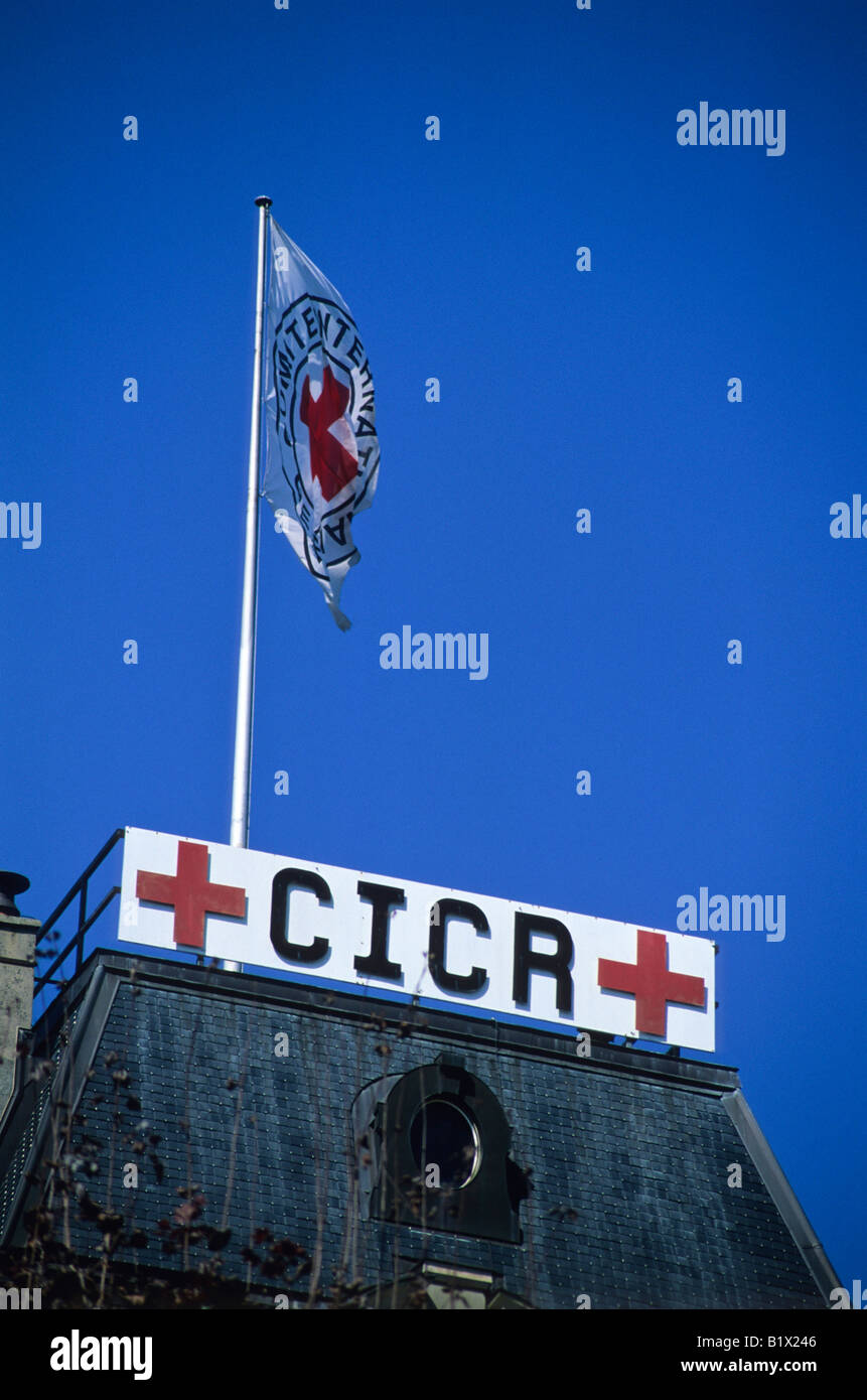 La sede centrale del CICR, Ginevra, Svizzera Foto Stock