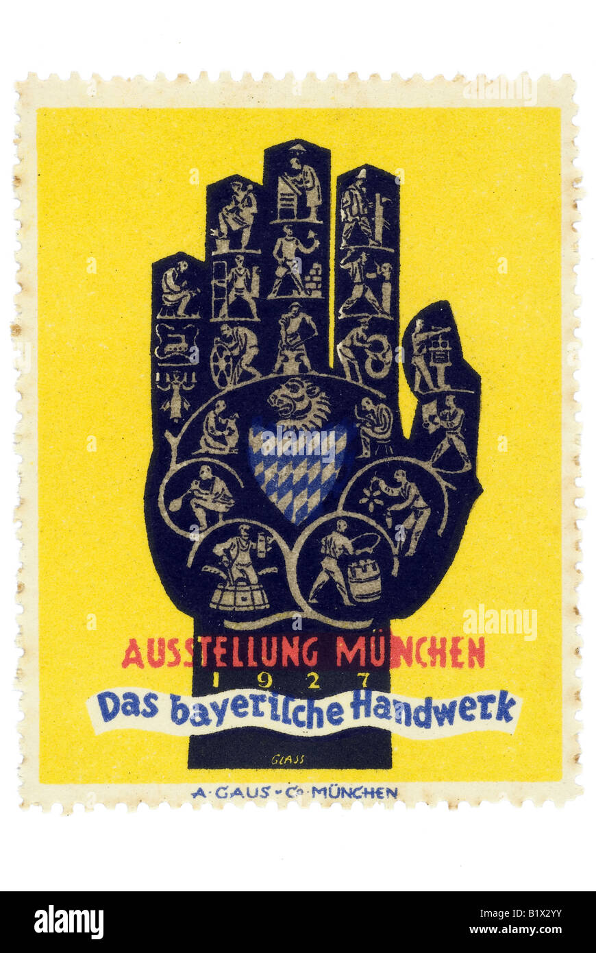 Ausstellung München 1927 Das Bayerische Handwerk Foto Stock