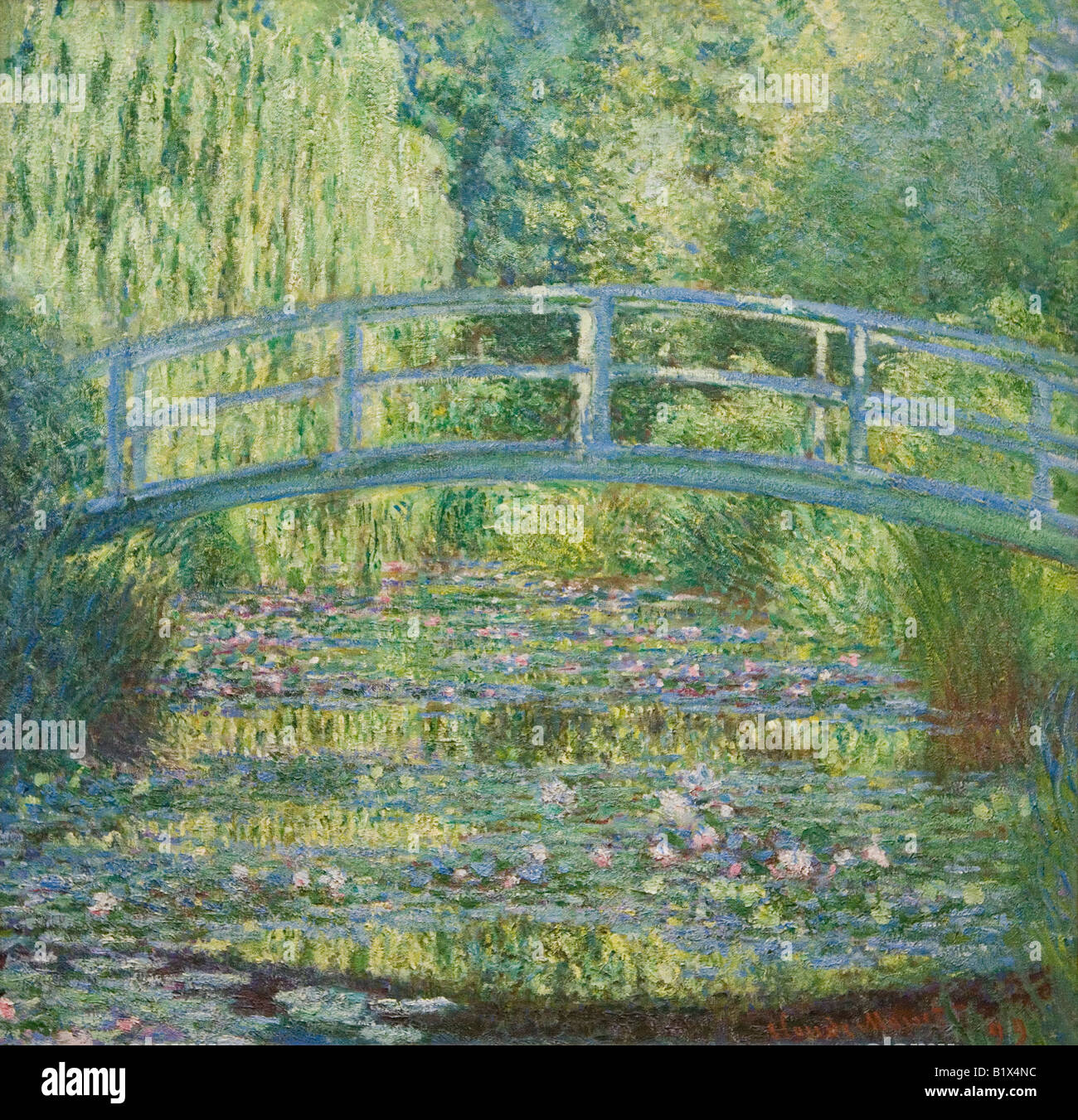 Il Water-Lily Pond, Sinfonia in verde 1899 dipinto da Claude Monet Musee D'Orsay Galleria d'Arte e Museo Paris France Europe Foto Stock