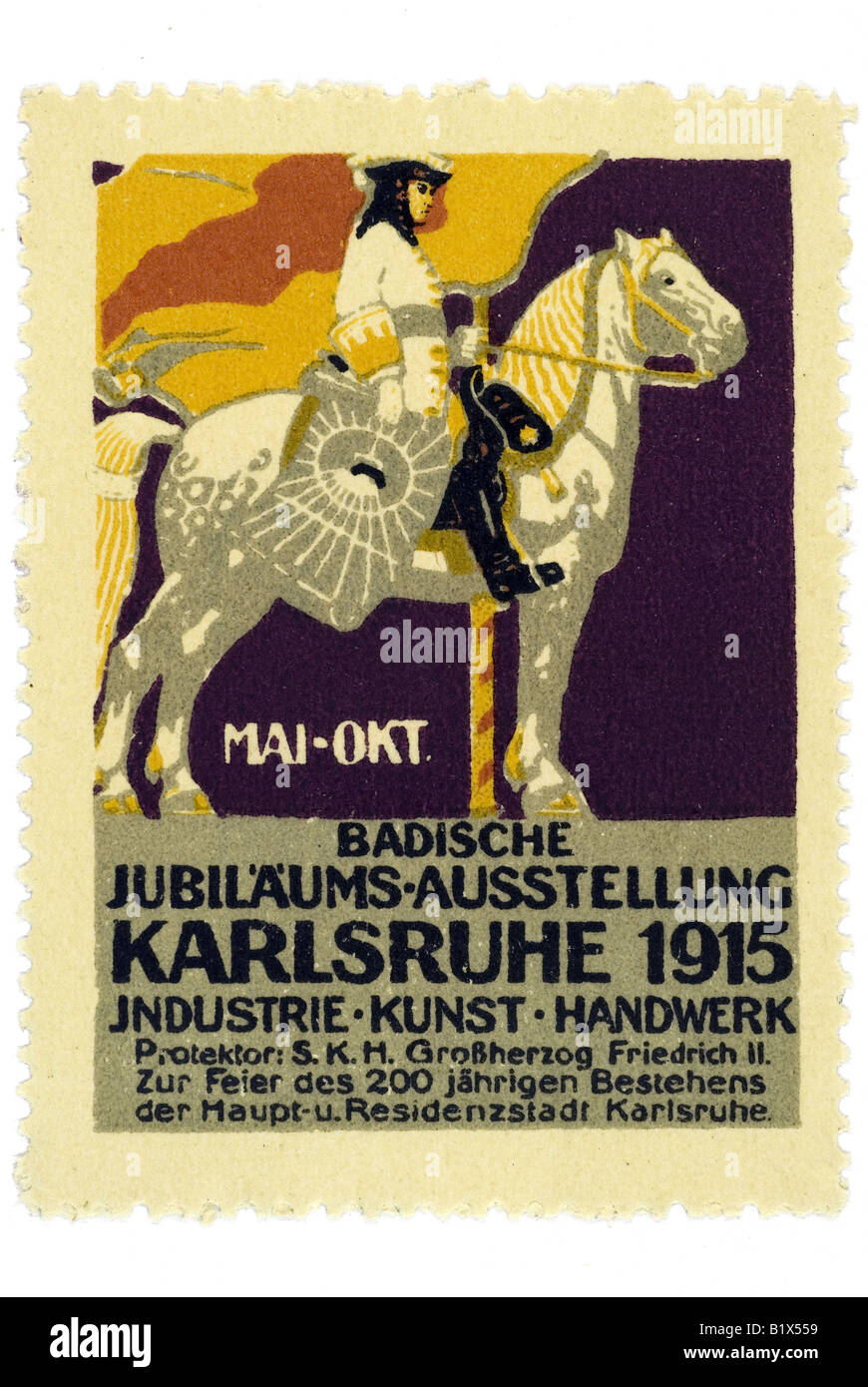 Badische Jubiläums Ausstellung Industrie Kunst Handwerk Karlsruhe 1915 Foto Stock