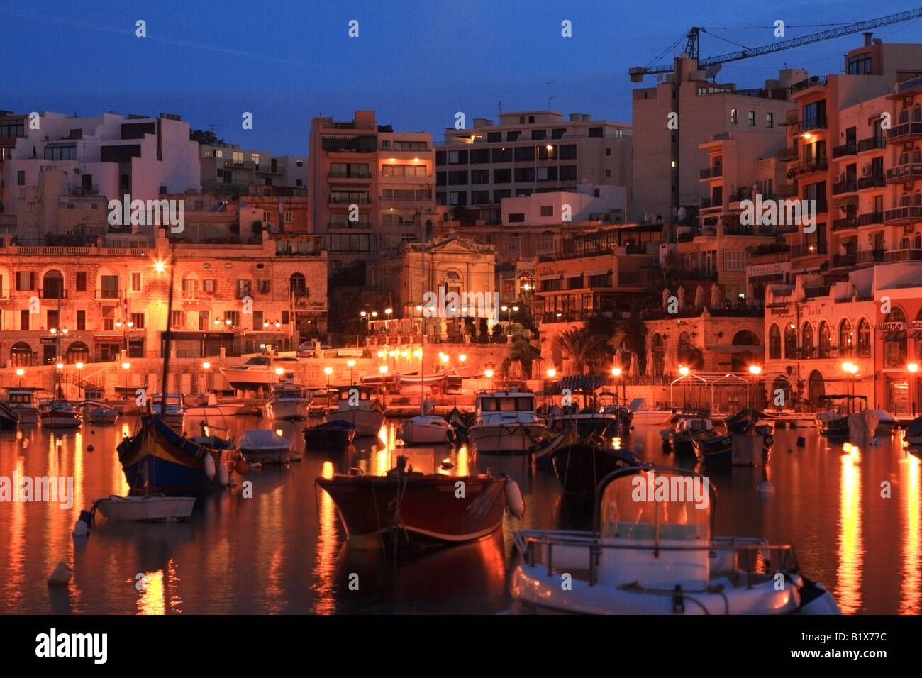 St Julians Bay Sunrise Foto Stock