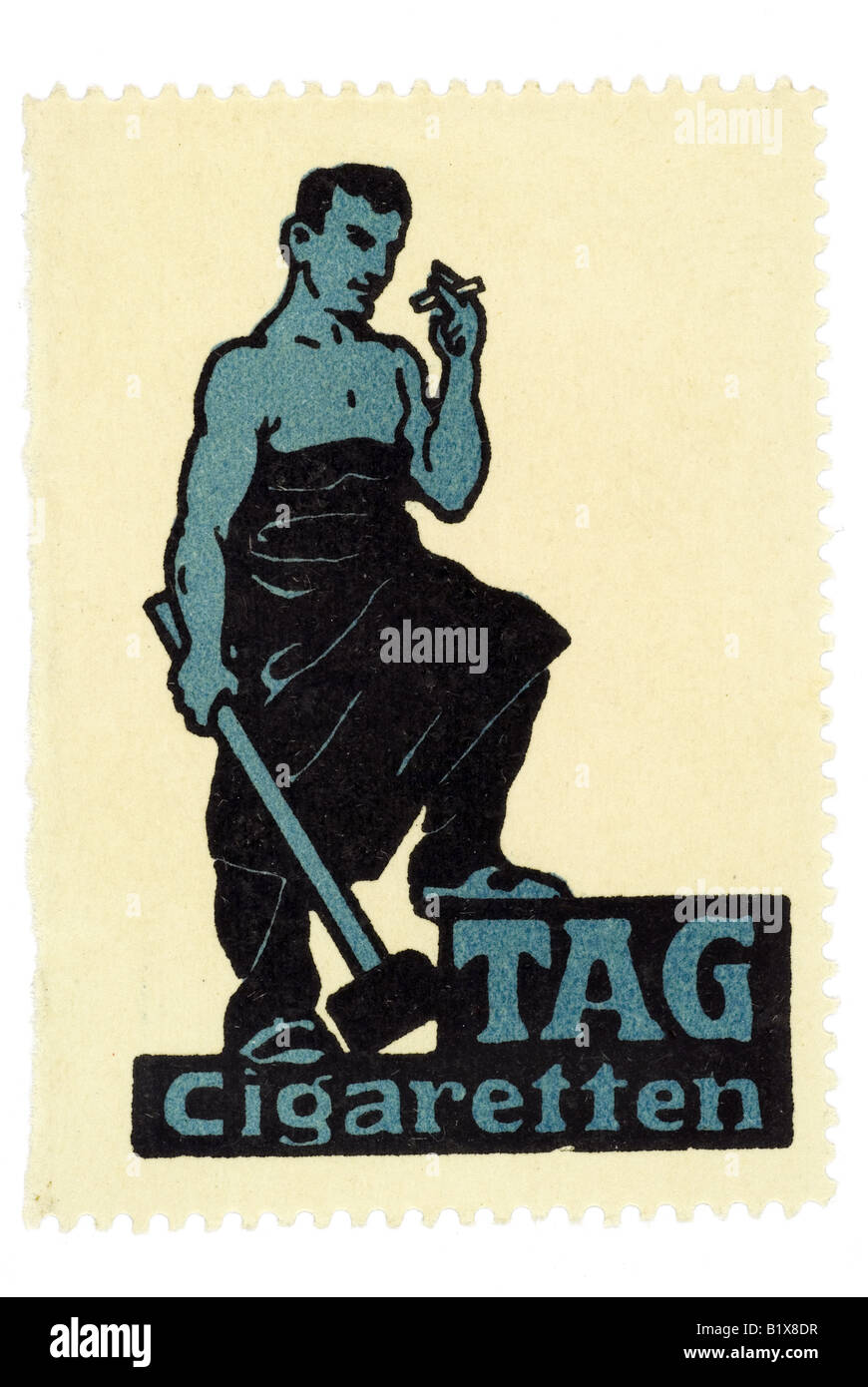 Timbro di trading sigarette Tag Cigaretten Foto Stock