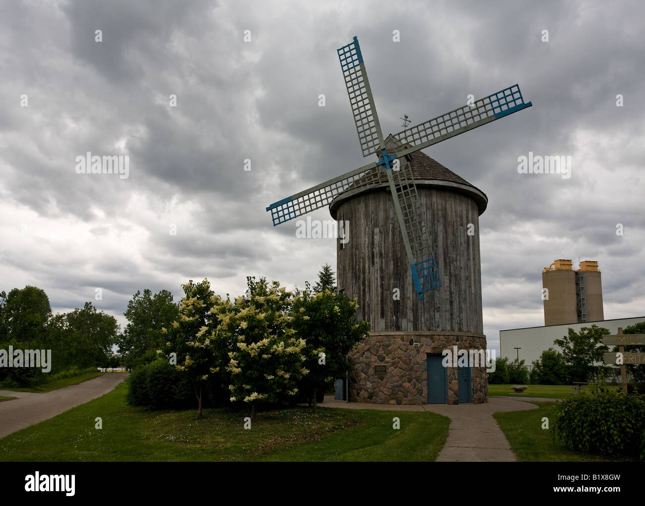 Un mulino a vento in sandwich di Olde Town, West Windsor, Ontario Foto Stock