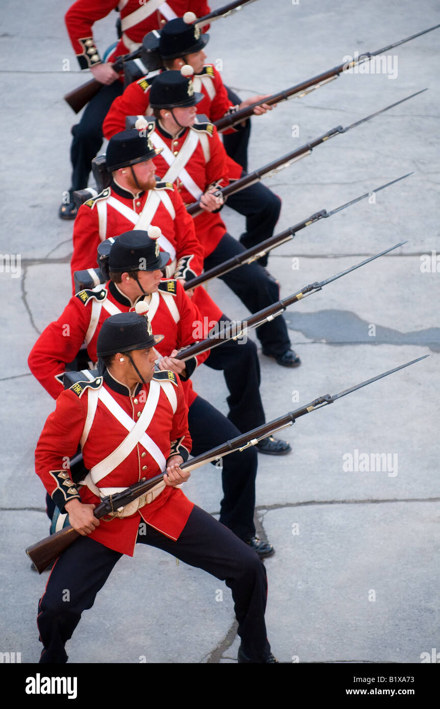 Fort Henry a Kingston, Ontario, Canada, è sia un museo e una spettacolare sito storico. Foto Stock