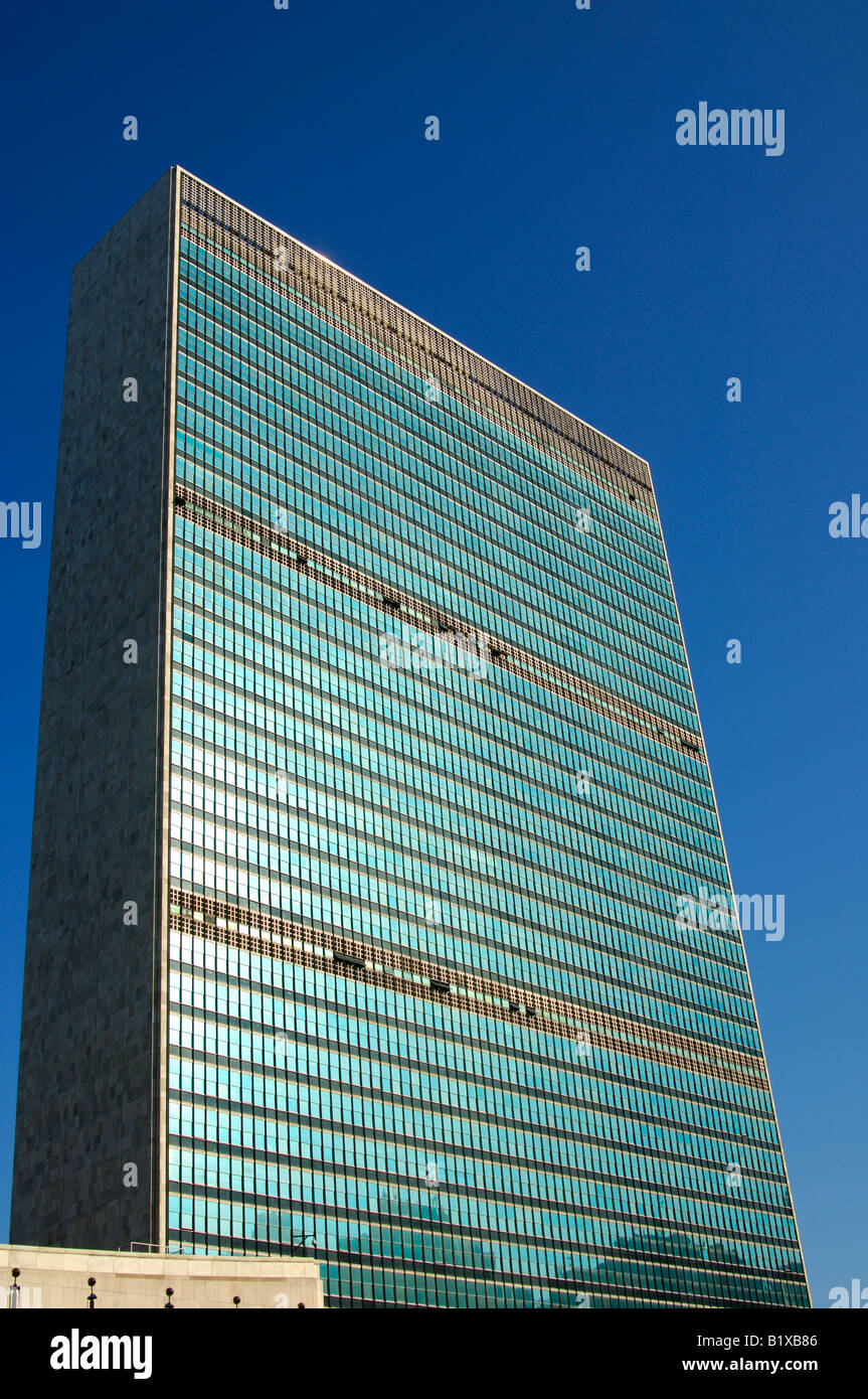 La sede delle Nazioni Unite a New York STATI UNITI D'AMERICA Foto Stock
