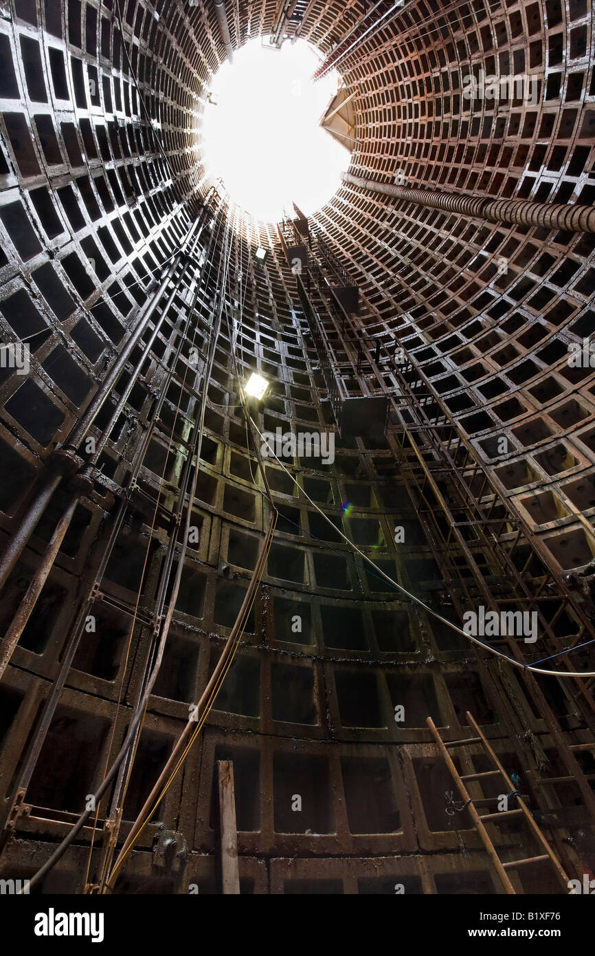 Gasdotto installazione attraverso un tunnel sotto il fiume Exe Devon Foto Stock