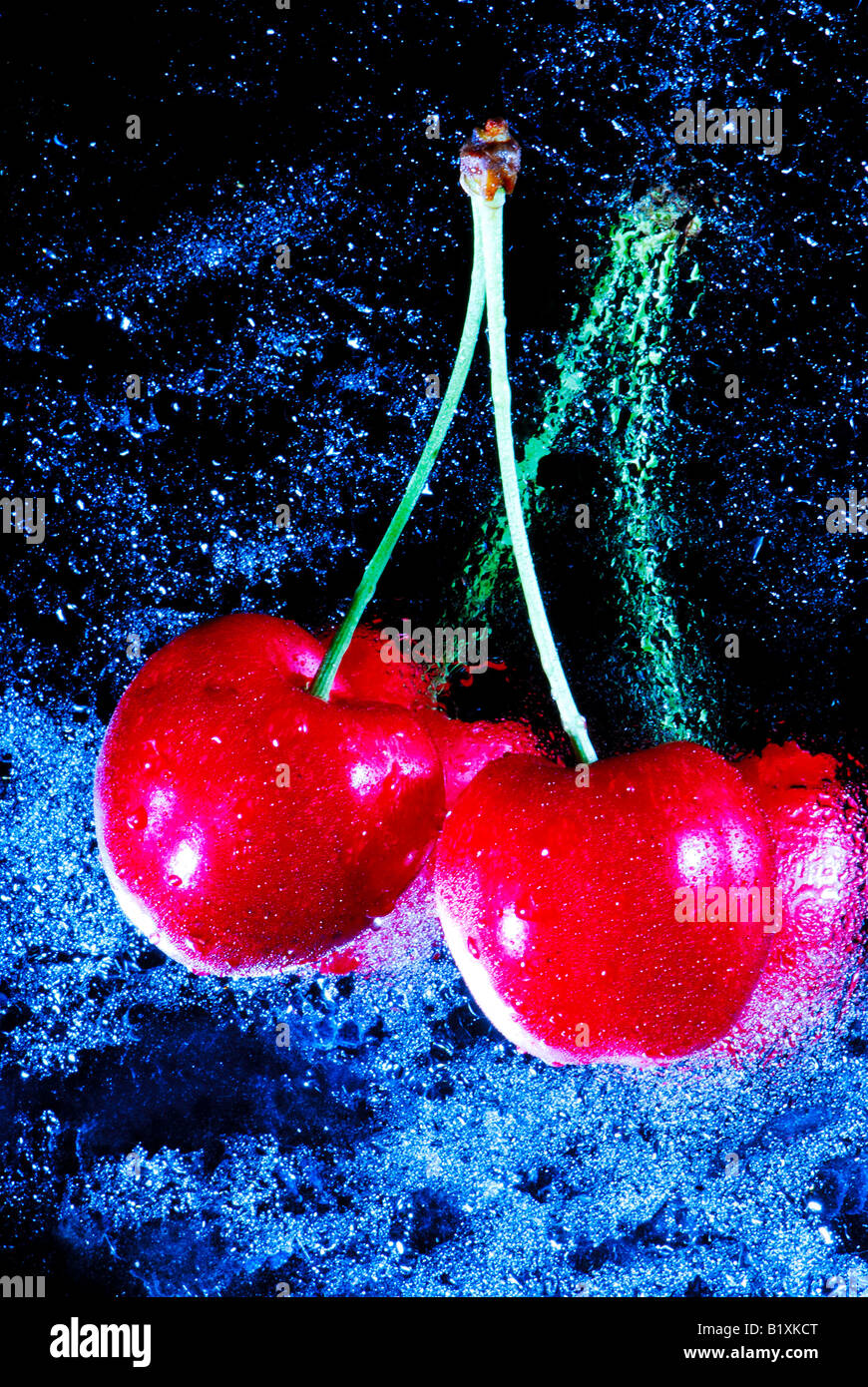ciliegie, senza additivi chimici, senza ogm, vegetali, persone, salute, alimenti per lo stile di vita, casa, senza ogm, vitamina, verdura, gastronomia, Foto Stock