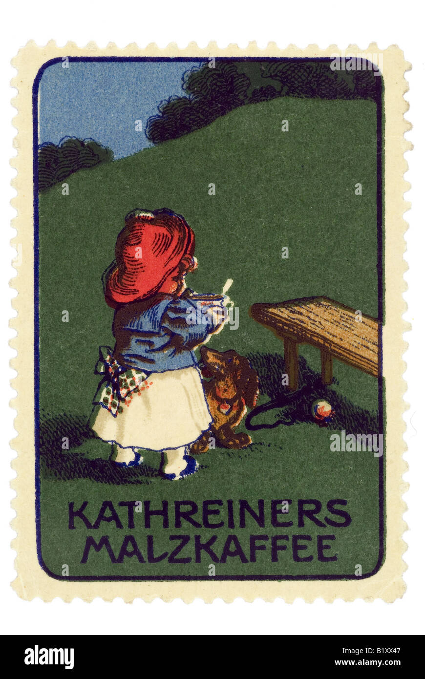 Timbro di trading Kathereiners Malzkaffee Foto Stock