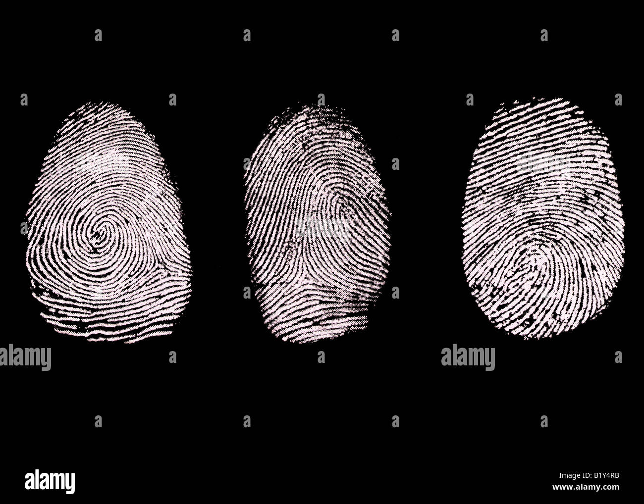 Impronte digitali Foto Stock