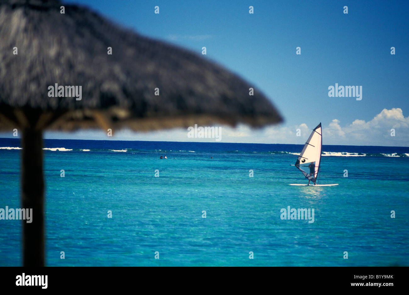 Maurizio beach scene Foto Stock