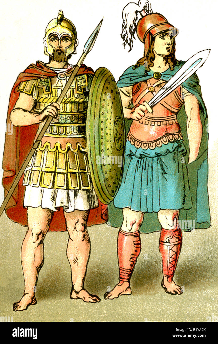 Soldati etrusca Foto Stock