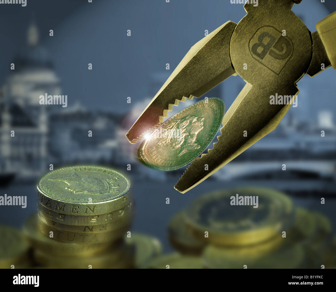 GB - Credit Crunch Foto Stock