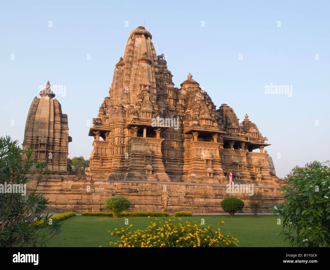 Khajuraho Madhya Pradesh India Asia Vishvanath tempio indù nel gruppo occidentale Foto Stock