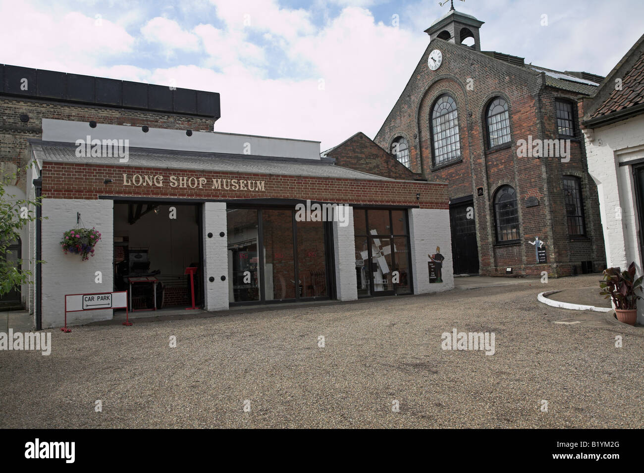 Long Shop museum a Garretts ex fabbrica di ingegneria, a Leiston, Suffolk, Inghilterra Foto Stock
