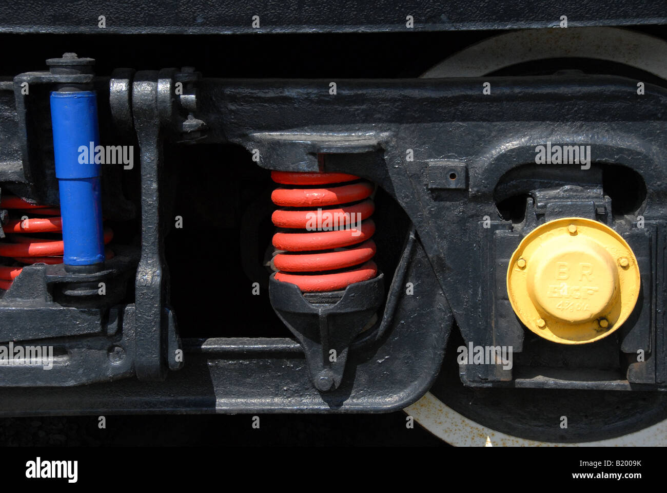 Treno motore diesel carrelli Foto Stock