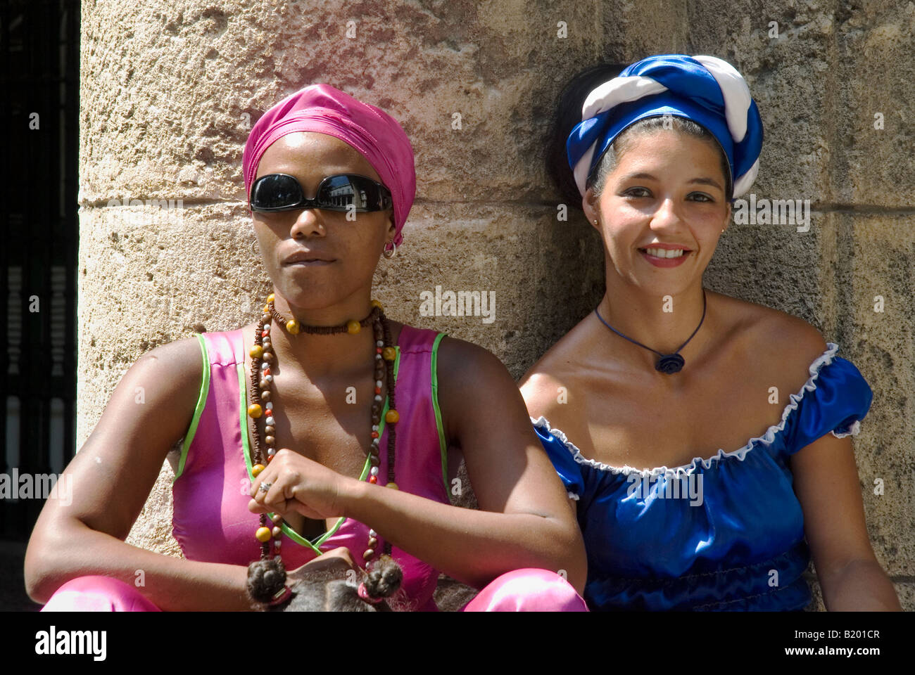 Gli artisti di strada nella Vecchia Havana, Cuba. Foto Stock