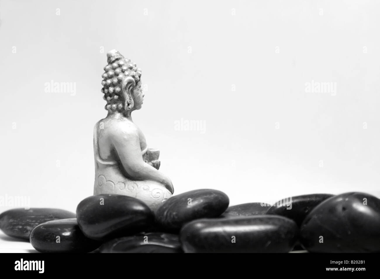Il Buddha in posa zen Foto Stock