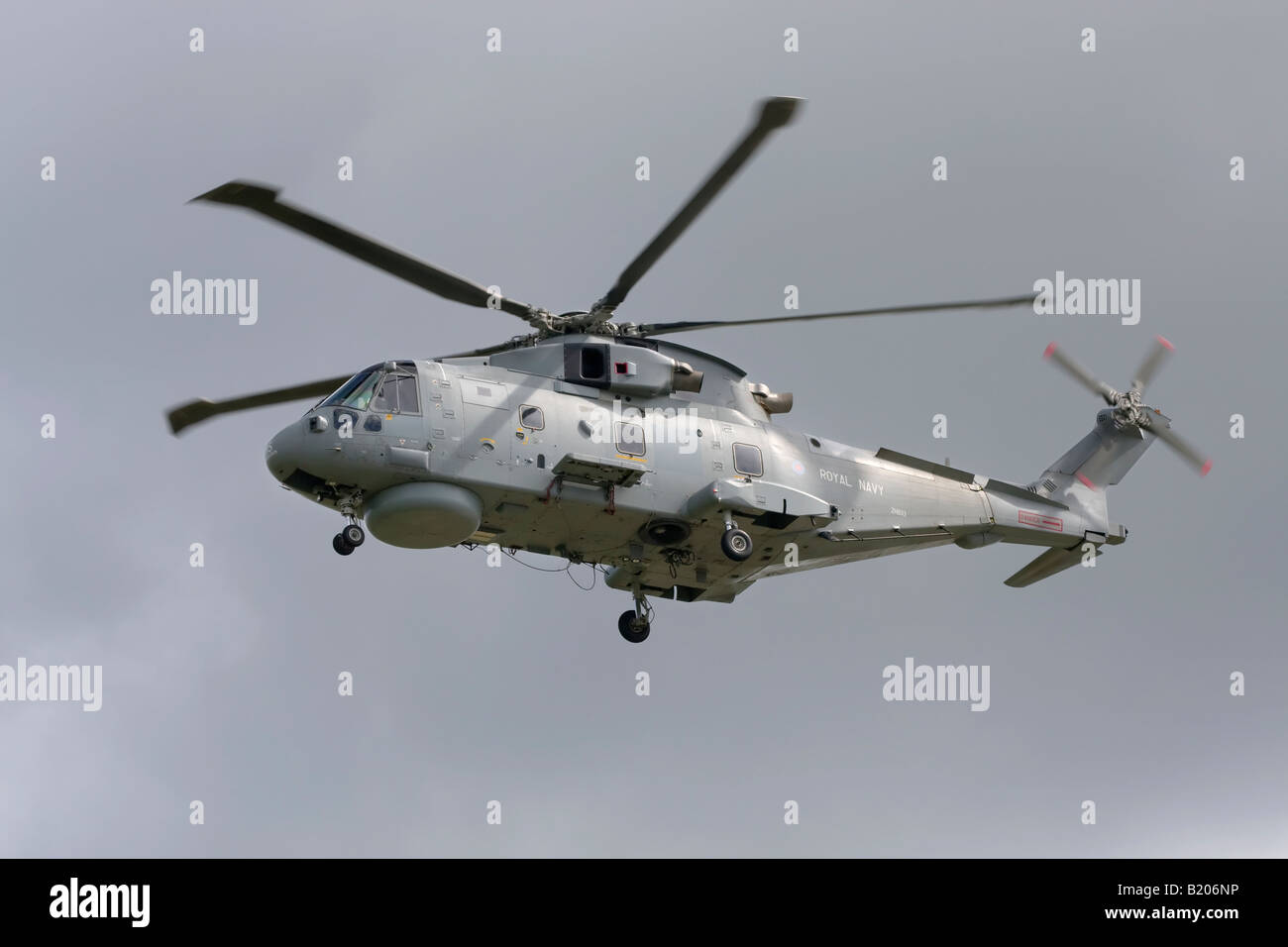 La Royal Navy elicottero Merlin Foto Stock
