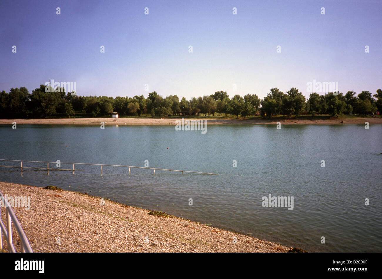 Lago Jarun Zagabria Croazia Foto Stock