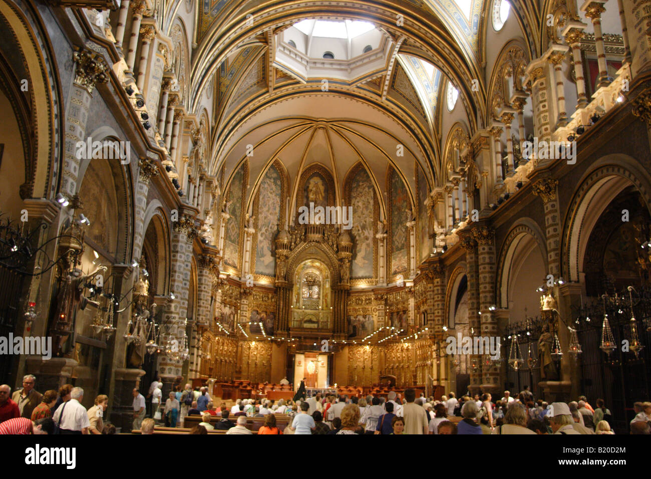 Il monastero cattolico di Montserrat, Catalogna, Spagna. Foto Stock